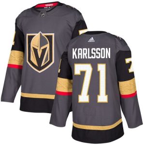 Herren Vegas Golden Knights Eishockey Trikot William Karlsson #71 Authentic Grau Heim